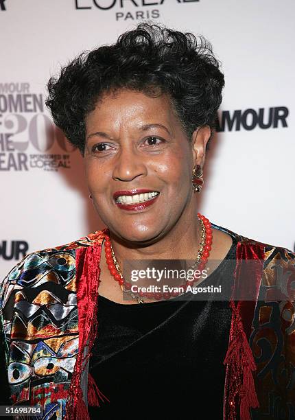 Chairman Myrlie Evers-Williams attends the 15th Annual Glamour "Women of the Year" Awards at the American Museum of Natural History November 8, 2004...
