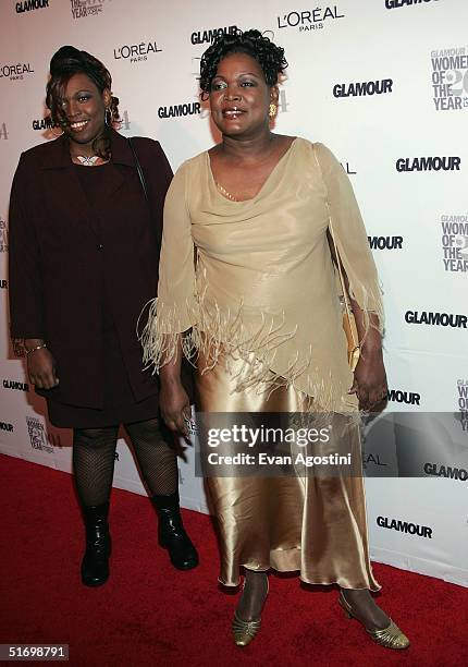 Community activist Alice Cole and her daughter Niketa attend the 15th Annual Glamour "Women of the Year" Awards at the American Museum of Natural...