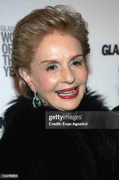 Designer/honoree Carolina Herrera attends the 15th Annual Glamour "Women of the Year" Awards at the American Museum of Natural History November 8,...