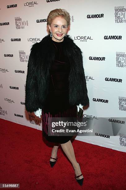 Designer/honoree Carolina Herrera attends the 15th Annual Glamour "Women of the Year" Awards at the American Museum of Natural History November 8,...