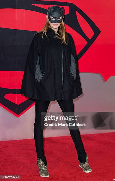 Olivia Inge arrives for the European Premiere of 'Batman V Superman: Dawn Of Justice' at Odeon Leicester Square on March 22, 2016 in London, England.