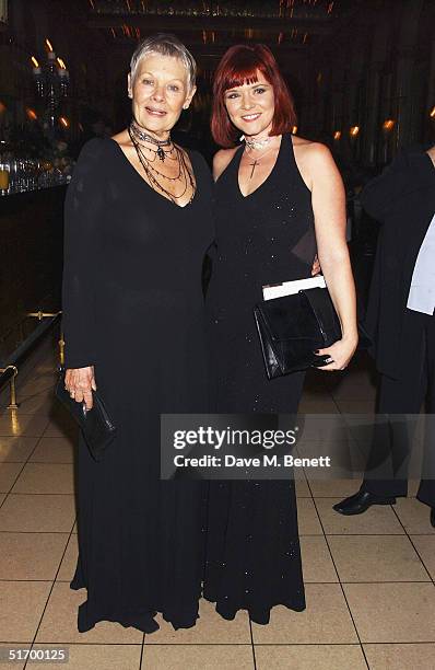 Actresses Dame Judi Dench and daughter Finty Williams attend the aftershow party following the Cinema and Television Benevolent Fund Royal Film...