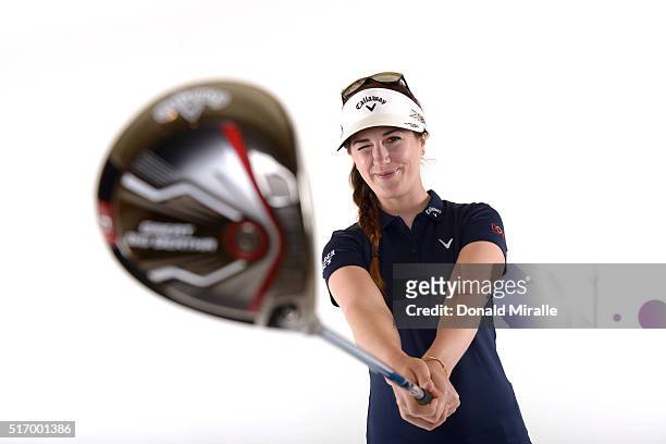 Sandra Gal of Germany poses for a portrait during the KIA Classic at the Park Hyatt Aviara Resort on March 22, 2016 in Carlsbad, California.