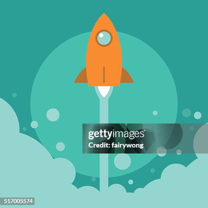 Rocket Launch - Startup Ccncept Rocket Launch - Startup Ccncept