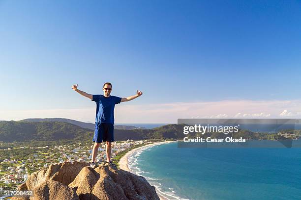 adventure at brazilian tropical coast - santa catarina brazil stock pictures, royalty-free photos & images