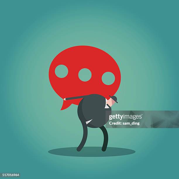 over-burdened - touching shoulder stock illustrations