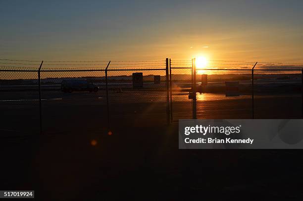 grande prairie airport sunset - grande prairie canada stock pictures, royalty-free photos & images