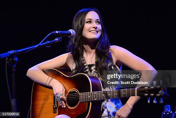 Singer Kacey Musgraves performs onstage during the CMA Songwriters Series showcase at the Paramount Theatre on March 19, 2016 in Austin, Texas.