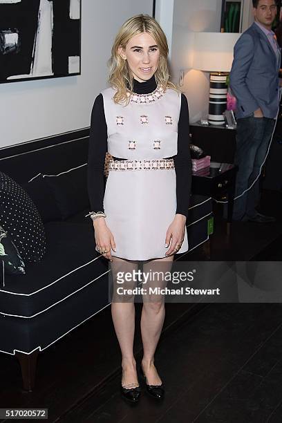 Actress Zosia Mamet attends the Kate Spade New York Home Pop-Up Shop on March 22, 2016 in New York City.