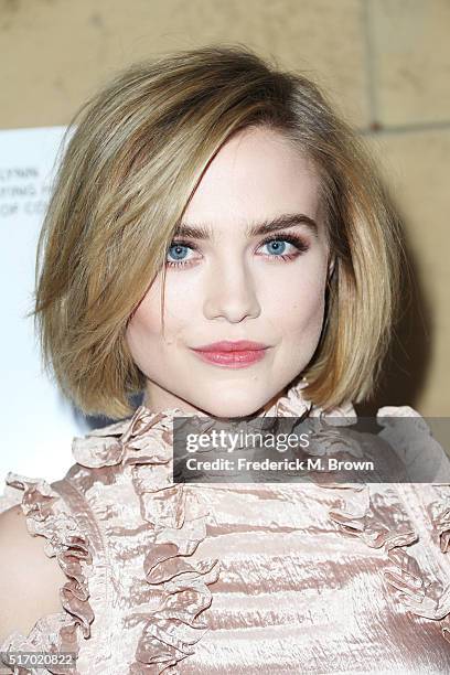 Maddie Hasson attends the premiere of Sony Pictures Classics' "I Saw The Light" at the Egyptian Theatre on March 22, 2016 in Hollywood, California.