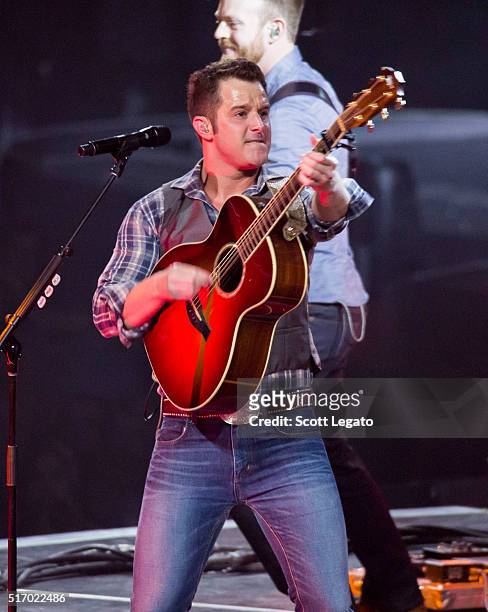 Easton Corbin performs during The Storyteller Tour 2016 at The Palace of Auburn Hills on March 22, 2016 in Auburn Hills, Michigan.