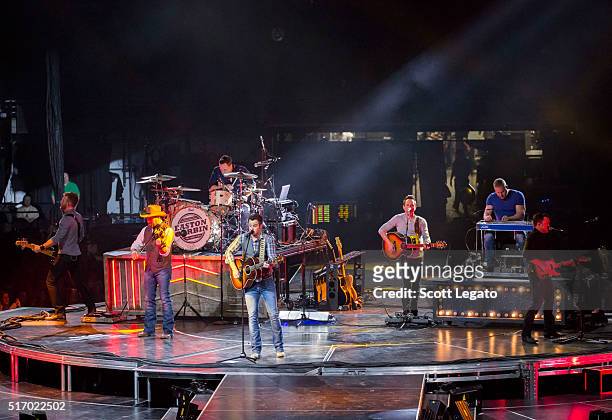 Easton Corbin performs during The Storyteller Tour 2016 at The Palace of Auburn Hills on March 22, 2016 in Auburn Hills, Michigan.