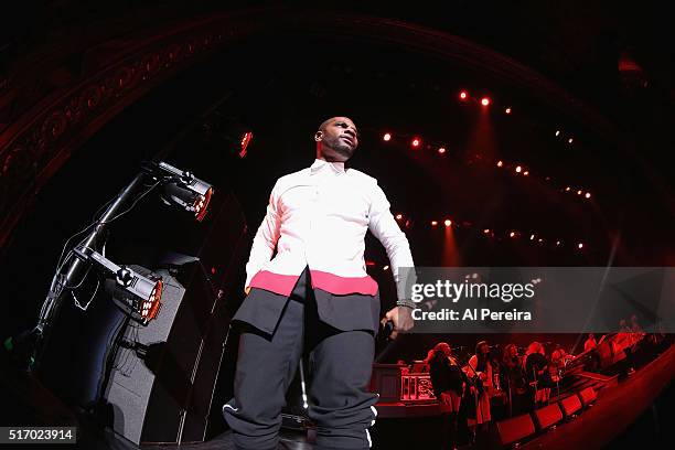 Kirk Franklin performs his "Twenty Years In One Night" show at Kings Theatre on March 22, 2016 in New York City.