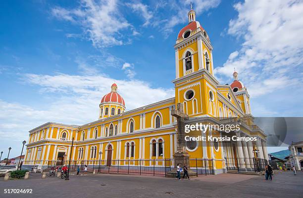 granada cathedral, granada - nicaragua - managua stock pictures, royalty-free photos & images