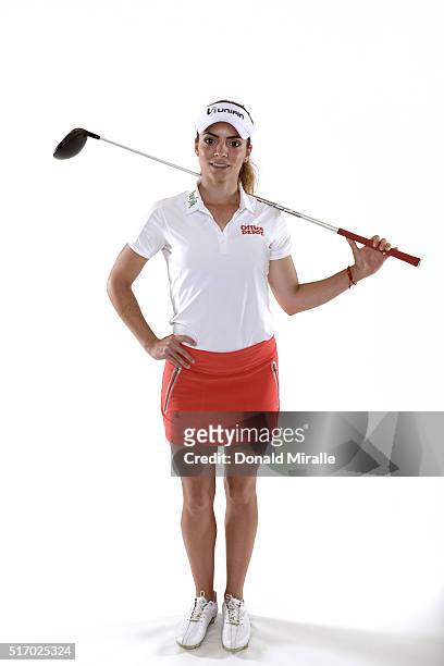 Gabby Lopez of Mexico poses for a portrait during the KIA Classic at the Park Hyatt Aviara Resort on March 22, 2016 in Carlsbad, California.