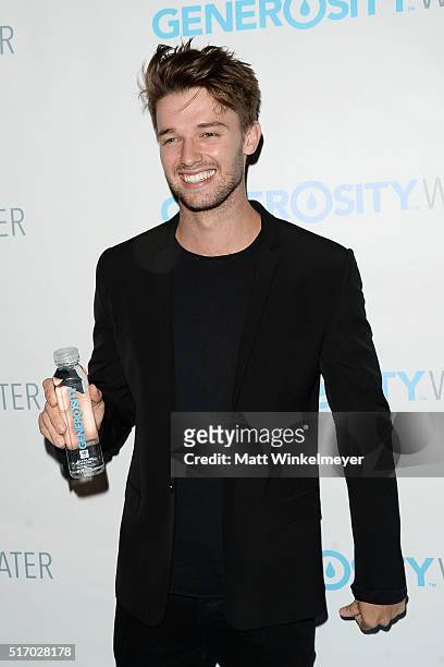 Actor Patrick Schwarzenegger Generosity Water Launch at Montage Beverly Hills on March 22, 2016 in Beverly Hills, California.