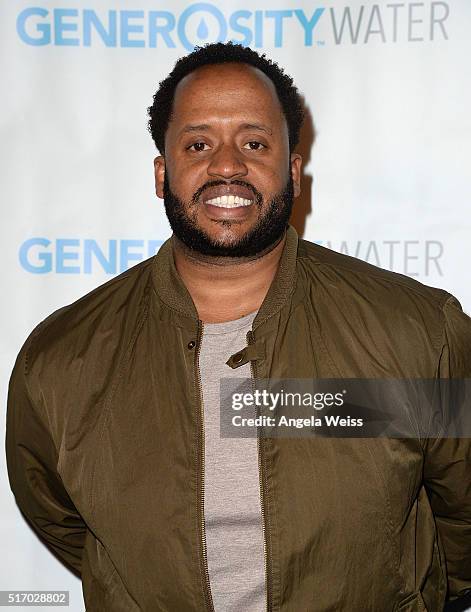 Kenny Hamilton arrives at the Generosity Water Launch at Montage Beverly Hills on March 22, 2016 in Beverly Hills, California.