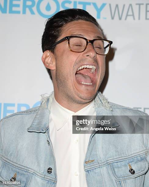 Pastor Chad Veach arrives at the Generosity Water Launch at Montage Beverly Hills on March 22, 2016 in Beverly Hills, California.