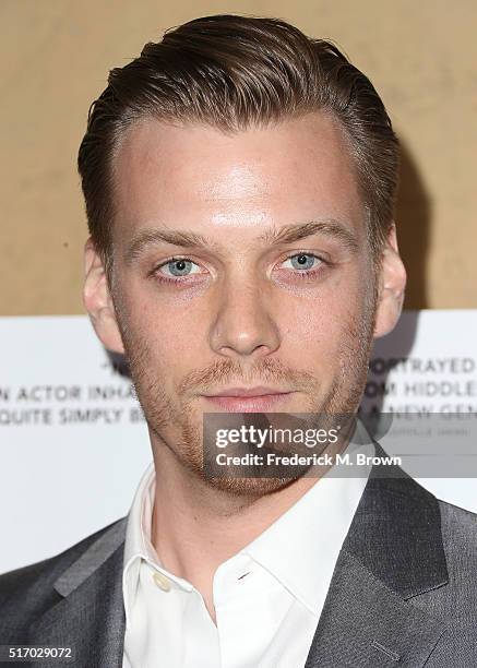 Actor Jake Abel attends the premiere of Sony Picture Classics' "I Saw the Light" at the Egyptian Theatre on March 22, 2016 in Hollywood, California.
