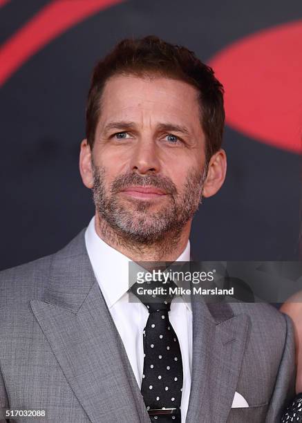 Zack Snyder arrives for the European Premiere of 'Batman V Superman: Dawn Of Justice' at Odeon Leicester Square on March 22, 2016 in London, England.
