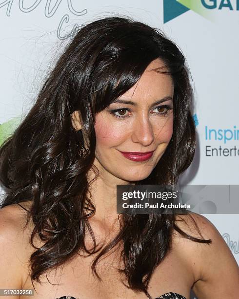 Actress Charlene Amoia attends the premiere of "Only God Can" at Laemmle NoHo 7 on March 22, 2016 in North Hollywood, California.