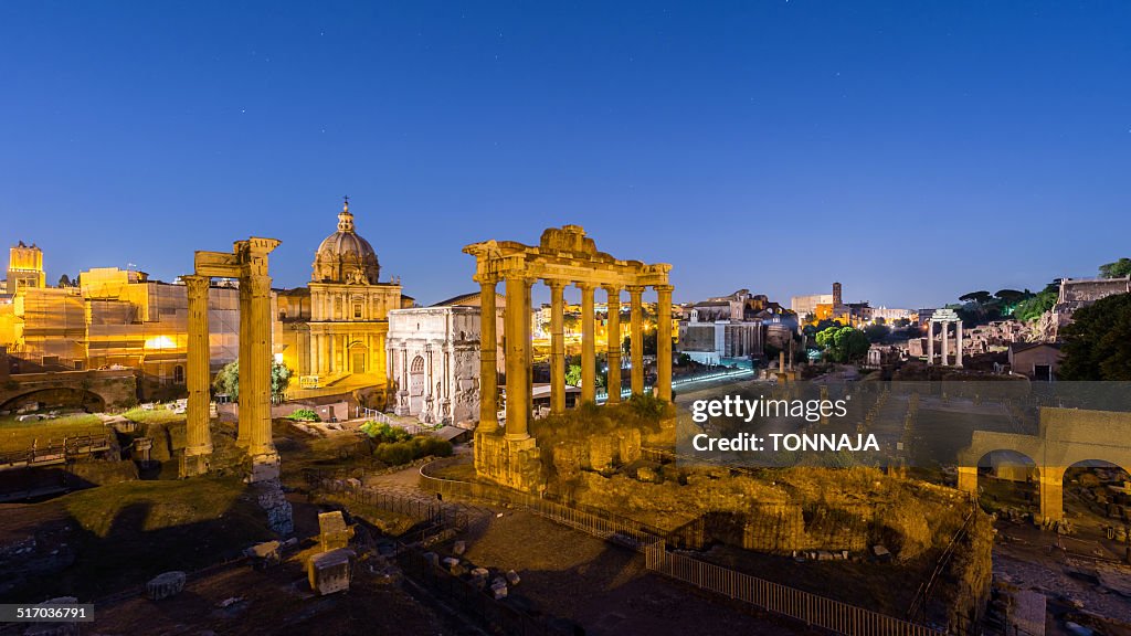 Panorama of Roman forum