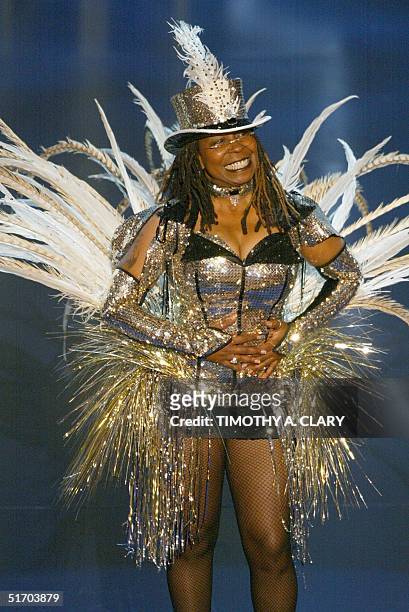 Actress and comedian Whoopi Goldberg opens the show for her 4th time as host during the 74th Academy Awards at the Kodak Theatre in Hollywood, CA, 24...
