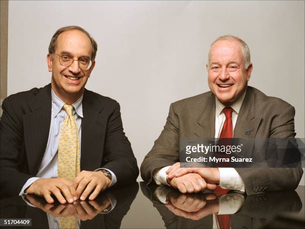 Michael G. Cherkasky sits with Jules B. Kroll, chairman of Kroll, a risk consulting company, circa May 2003 in New York City. Cherkasky was named...