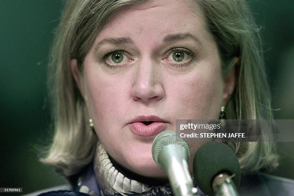 Enron executive Sherron Watkin testifies before th