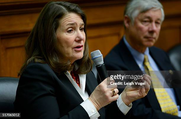 Rep. Diana DeGette speaks during "A Conversation on Child Cures" at Rayburn House Office Building on March 23, 2016 in Washington, DC.