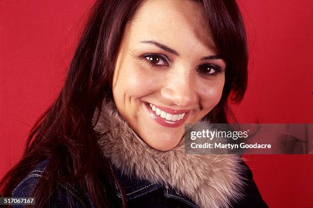 Martine McCutcheon, studio portrait, London, United Kingdom, 2000.