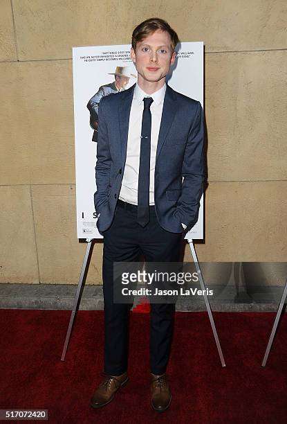 Actor Joshua Brady attends the premiere of "I Saw The Light" at the Egyptian Theatre on March 22, 2016 in Hollywood, California.
