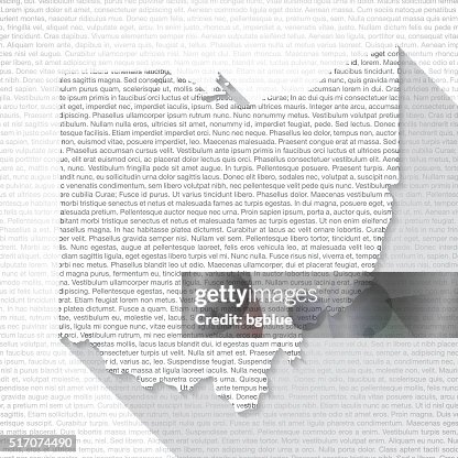 Ohio Map on Text Background - Long Shadow Ohio Map on Text Background - Long Shadow