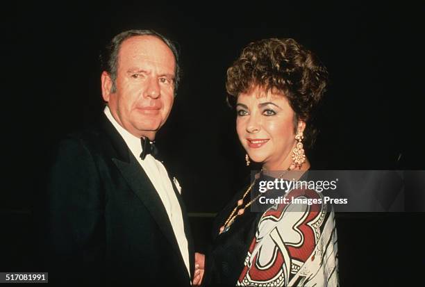 Elizabeth Taylor and Victor Luna attends the Opening Night Gala of the Martha Graham Dance Companys 3-week season of performances at the State...