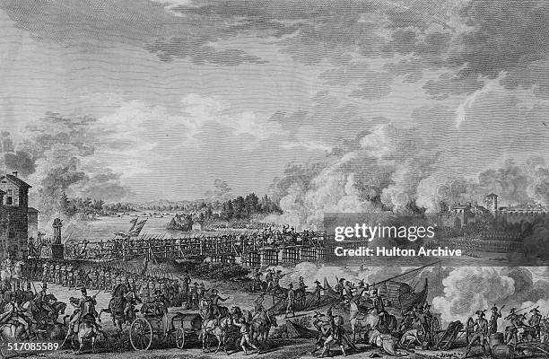 Napoleon Bonaparte and the French Army of the Republic defeats the Austrian army led by Karl Philipp Sebottendorf at the crossing and Battle of Lodi...