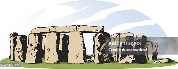 stonehenge - stonehenge solstice stock illustrations