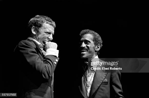 Buddy Rich and Sammy Davis Jr performing at Radio City Music Hall in New York City on September 30, 1977.