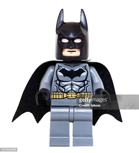 lego batman. - superman named work stock pictures, royalty-free photos & images