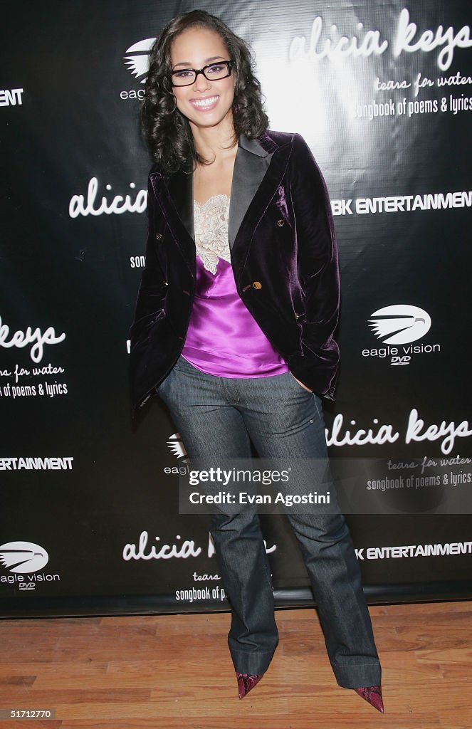 Alicia Keys "Tears For Water" Book Release Party