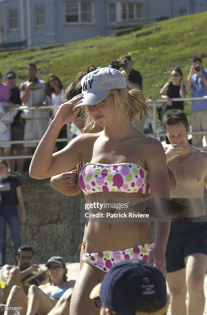 Britney Spears Visits Bondi Beach