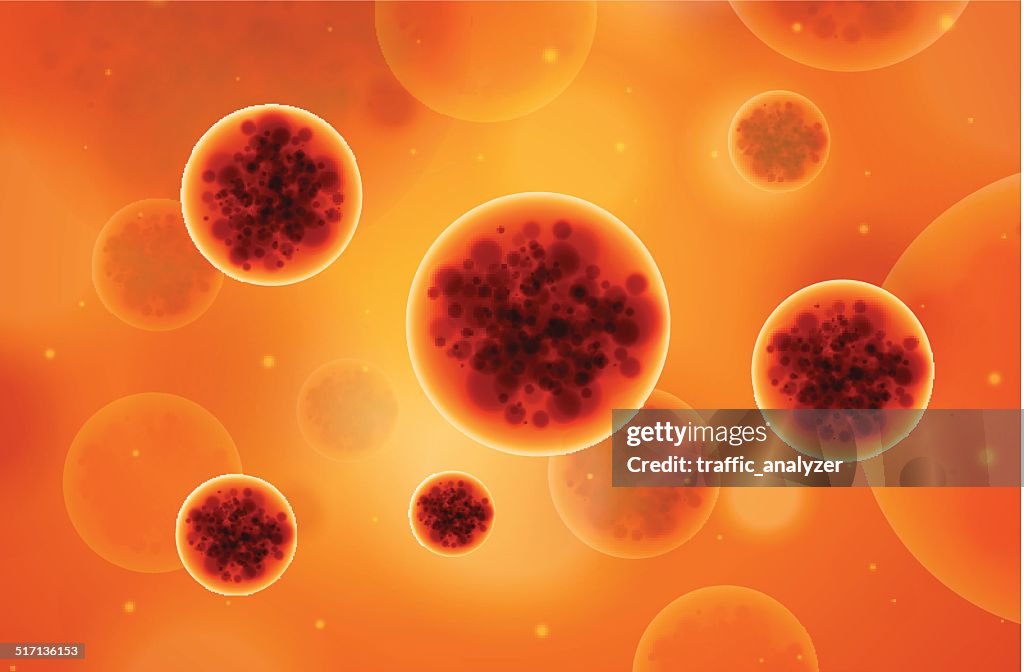 Abstract background of a virus