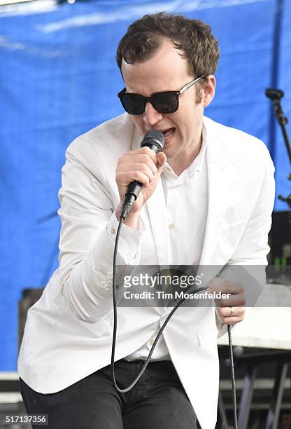 Chris Baio of Baio performs at the Spin at Stubb's SXSW Showcase at Stubb's Bar-B-Que on March 18, 2016 in Austin, Texas.