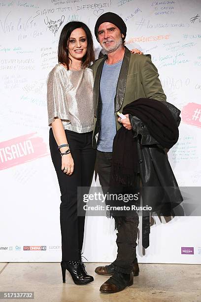 Alessia Barela and Riccardo Ghilardi attend 'Un Bacio' Premiere at Auditorium Parco Della Musica on March 23, 2016 in Rome, Italy.