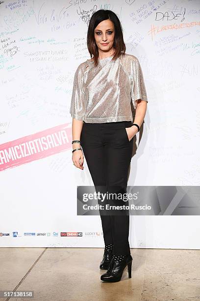 Actress Alessia Barela attends 'Un Bacio' Premiere at Auditorium Parco Della Musica on March 23, 2016 in Rome, Italy.