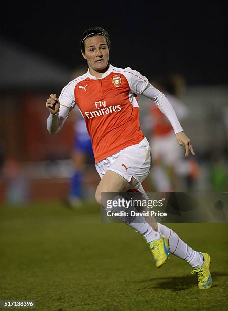 Natalia Pablos Sanchon of Arsenal Ladies during the match between Arsenal Ladies and Reading FC Women on March 23, 2016 in Borehamwood, England.