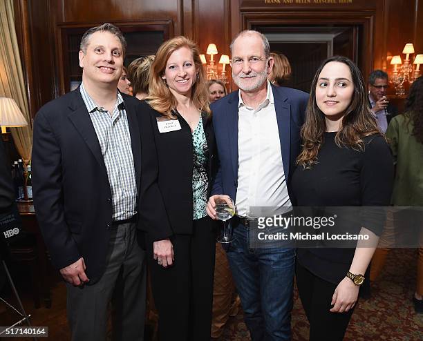 John Overdeck, Laura Overdeck, filmmaker Bill Guttentag, and his daughter Sasha Guttentag attend the NYC screening of the HBO Documentary Film "ONLY...