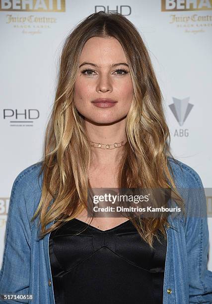 Behati Prinsloo attends as DuJour's Jason Binn hosts the launch of Behati X Juicy Couture at PHD at Dream Downtown on March 23, 2016 in New York City.