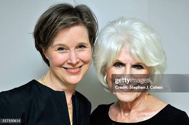 Ann Patchett and Diane Rehm pose backstage at The Kentucky Center for the Performing Arts on March 23, 2016 in Louisville, Kentucky.