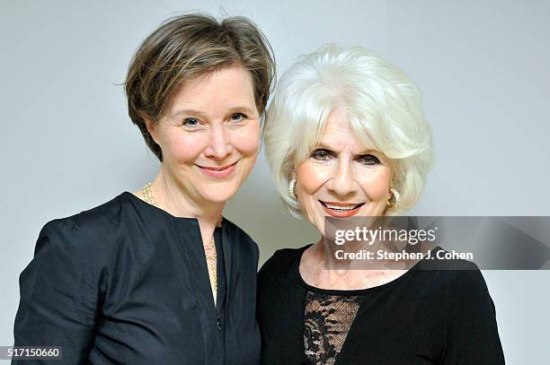 Ann Patchett and Diane Rehm pose backstage at The Kentucky Center for the Performing Arts on March 23, 2016 in Louisville, Kentucky.