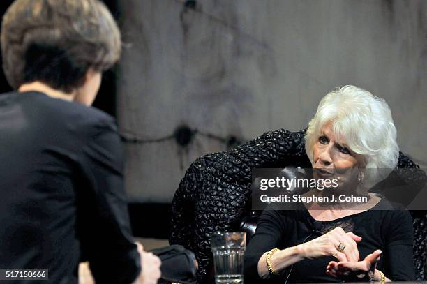 Ann Patchett interviews Diane Rehm at The Kentucky Center for the Performing Arts on March 23, 2016 in Louisville, Kentucky.